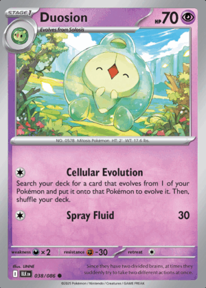 Duosion 038 Pokeball (BLK)