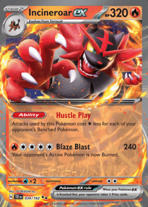 Incineroar EX 034 (TEF)
