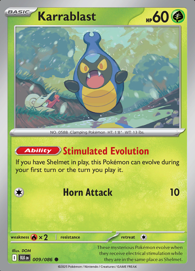 Karrablast 009 Pokeball (BLK)