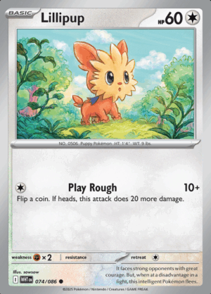 Lillipup 074 Pokeball (WHT)