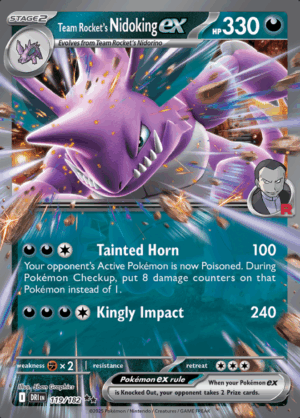 Team Rocket's Nidoking EX 119 (DRI)
