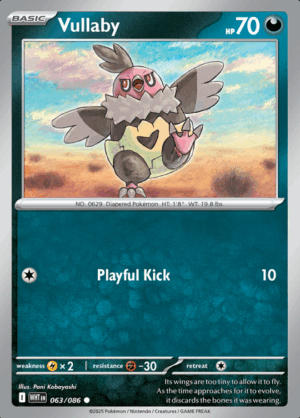 Vullaby 063 Pokeball (WHT)