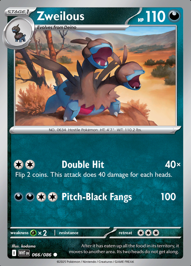 Zweilous 066 Reverse Holo (WHT)