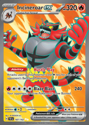 Incineroar EX 187 (TEF)