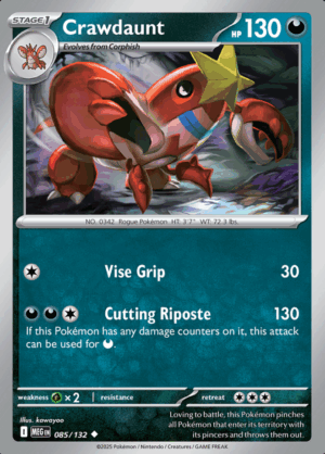 Crawdaunt Reverse Holo 085 (MEG)