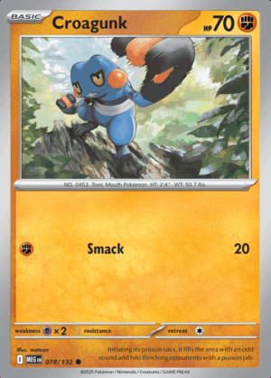 Croagunk Reverse Holo 078 (MEG)