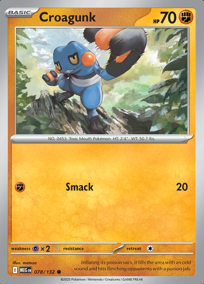 Croagunk Reverse Holo 078 (MEG)