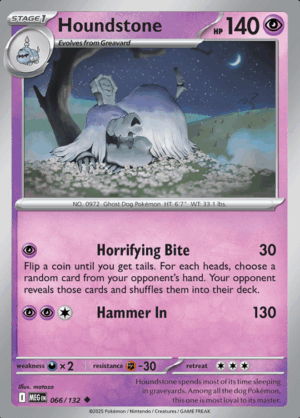 Houndstone Reverse Holo 066 (MEG)