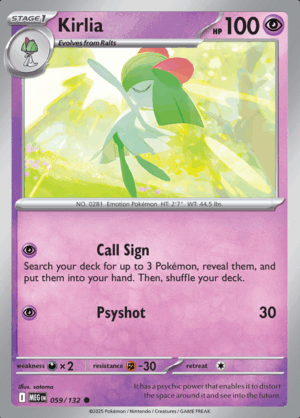 Kirlia Reverse Holo 059 (MEG)