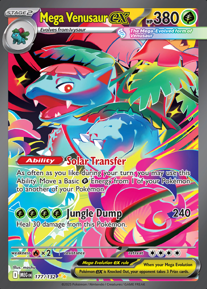 Mega Venusaur ex 177 (MEG)