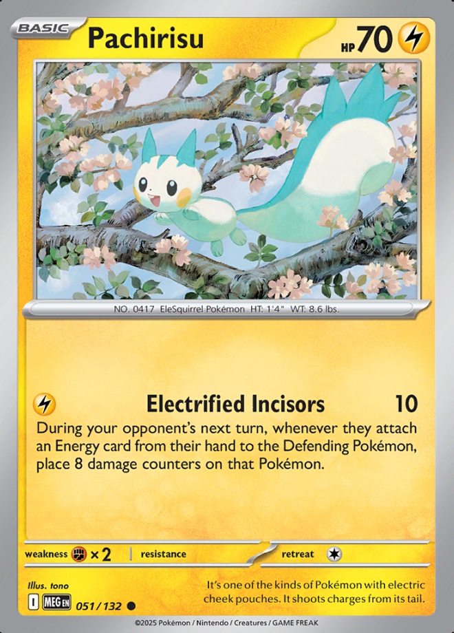 Pachirisu Reverse Holo 051 (MEG)