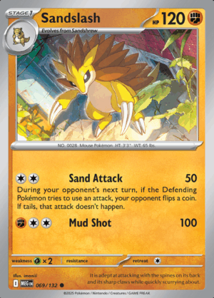 Sandslash Reverse Holo 069 (MEG)