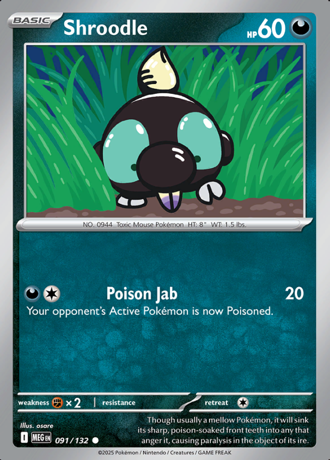 Shroodle Reverse Holo 091 (MEG)