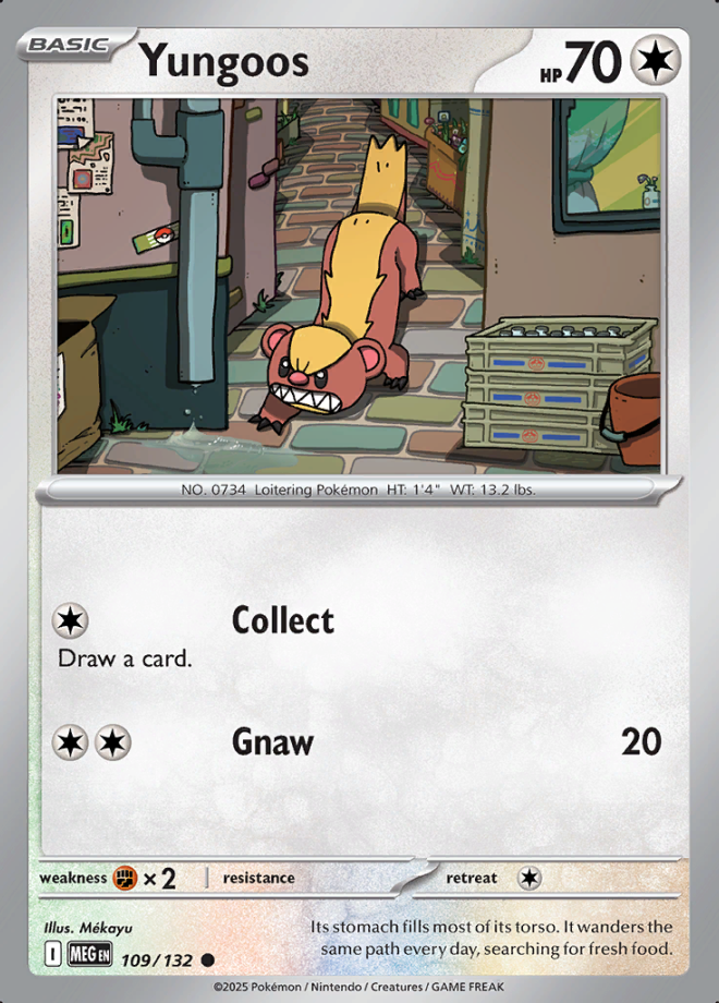 Yungoos Reverse Holo 109 (MEG)
