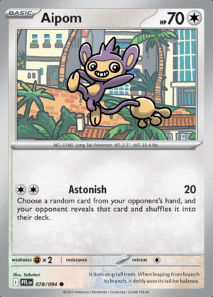 Aipom 078 Reverse Holo (PFL)
