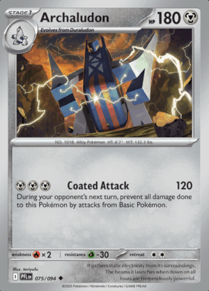 Archaludon 075 Reverse Holo (PFL)