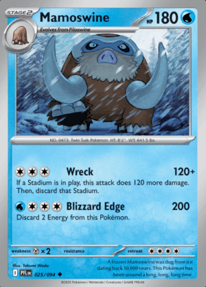 Mamoswine 025 Reverse Holo (PFL)