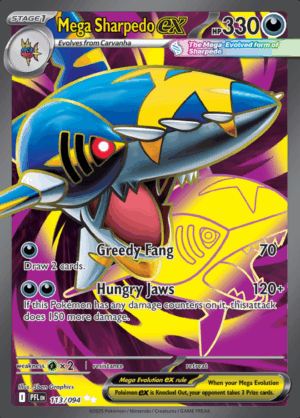 Mega Sharpedo ex 113 (PFL)