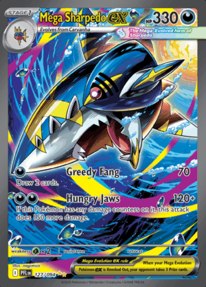 Mega Sharpedo ex 127 (PFL)