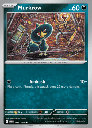 Murkrow 057 Reverse Holo (PFL)