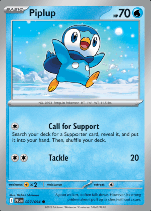 Piplup 027 Reverse Holo (PFL)