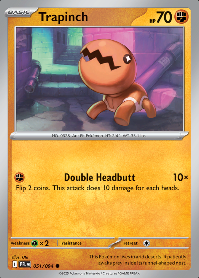 Trapinch 051 Reverse Holo (PFL)