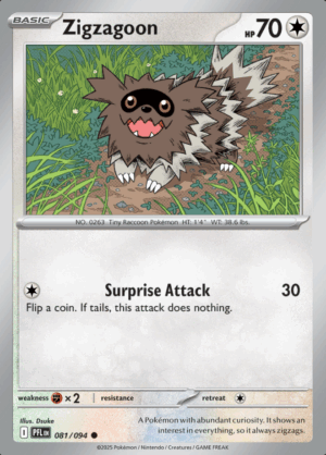 Zigzagoon 081 Reverse Holo (PFL)
