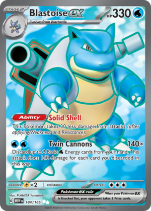 Blastoise EX 184 (MEW)