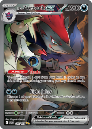 N's Zoroark EX 185 (JTG)