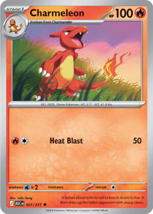 Charmeleon Reverse Holo -Energy pattern 021 (ASC)