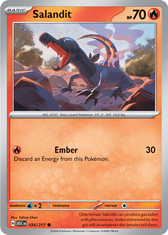 Salandit Reverse Holo -Ball pattern 034 (ASC)