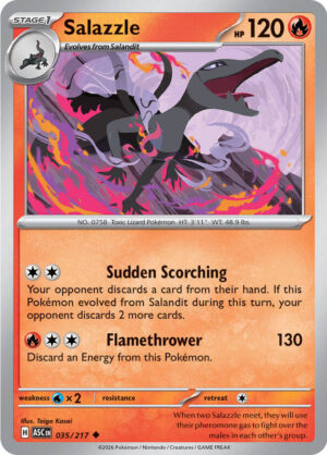 Salazzle Reverse Holo -Energy pattern 035 (ASC)