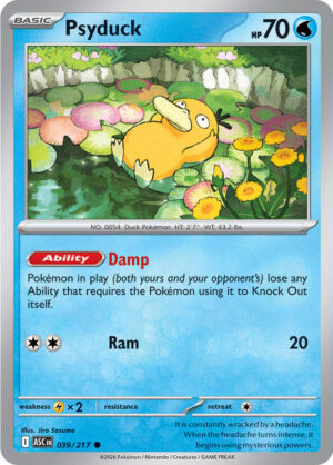 Psyduck Reverse Holo -Energy pattern 039 (ASC)