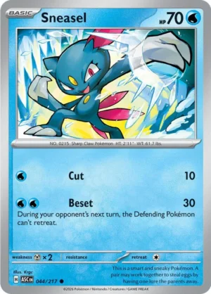 Sneasel Reverse Holo -Energy pattern 044 (ASC)