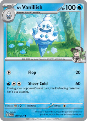 N's Vanillish Reverse Holo -Energy pattern 050 (ASC)