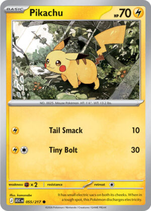Pikachu Reverse Holo -Energy pattern 055 (ASC)