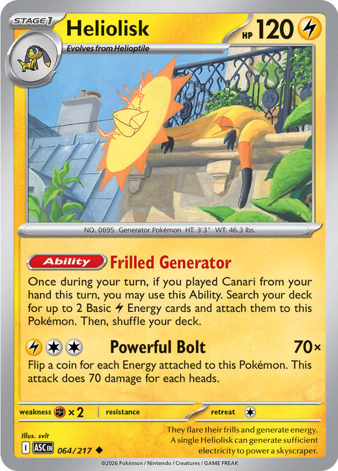 Heliolisk Reverse Holo -Ball pattern 064 (ASC)