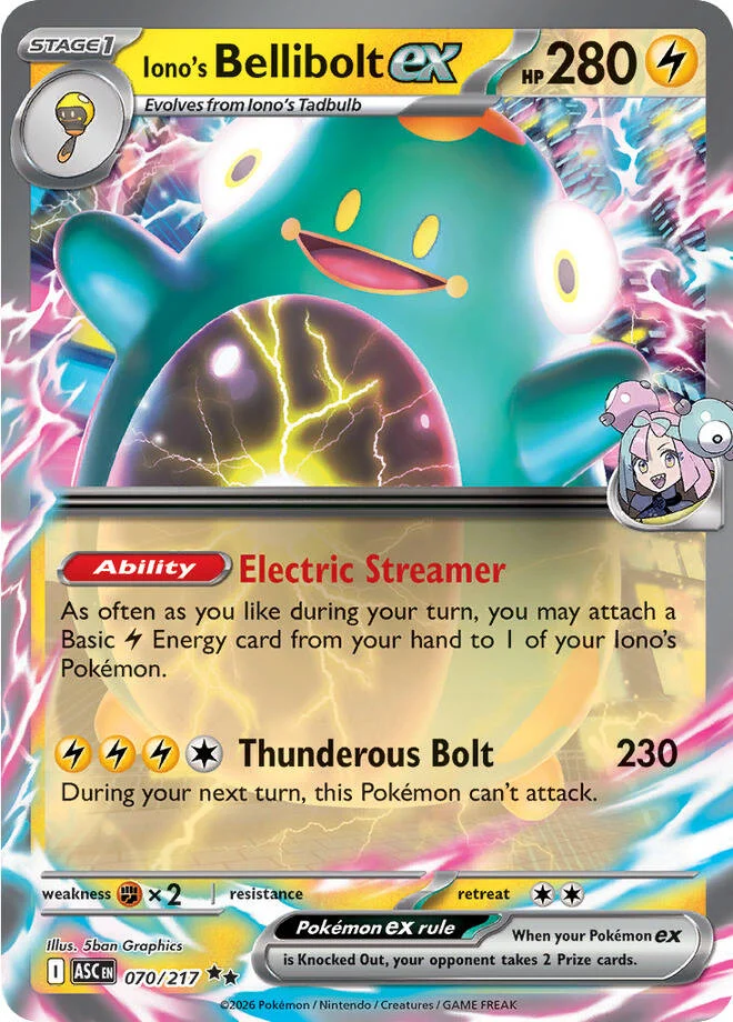 Iono's Bellibolt EX 070 (ASC)