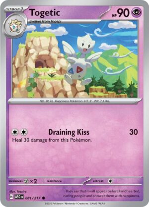 Togetic Reverse Holo -Energy pattern 081 (ASC)