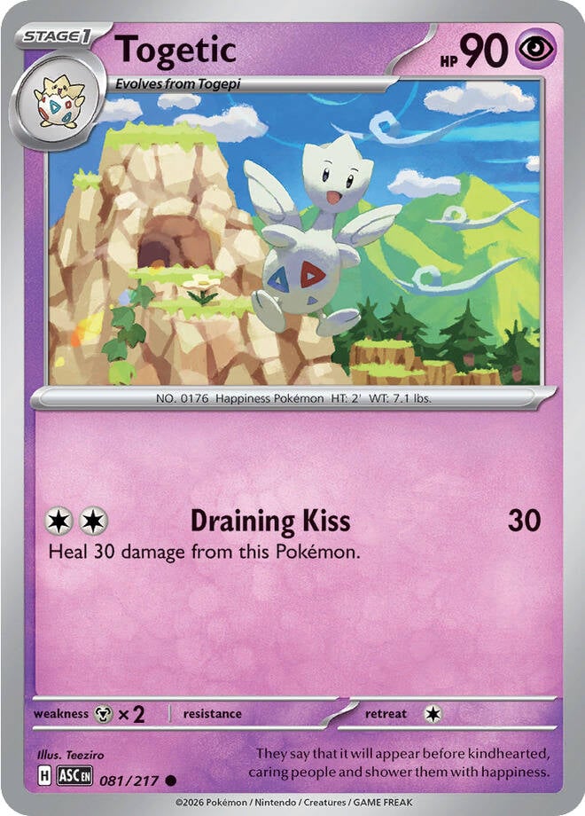 Togetic Reverse Holo -Ball pattern 081 (ASC)