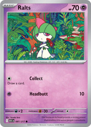 Ralts Reverse Holo -Energy pattern 087 (ASC)