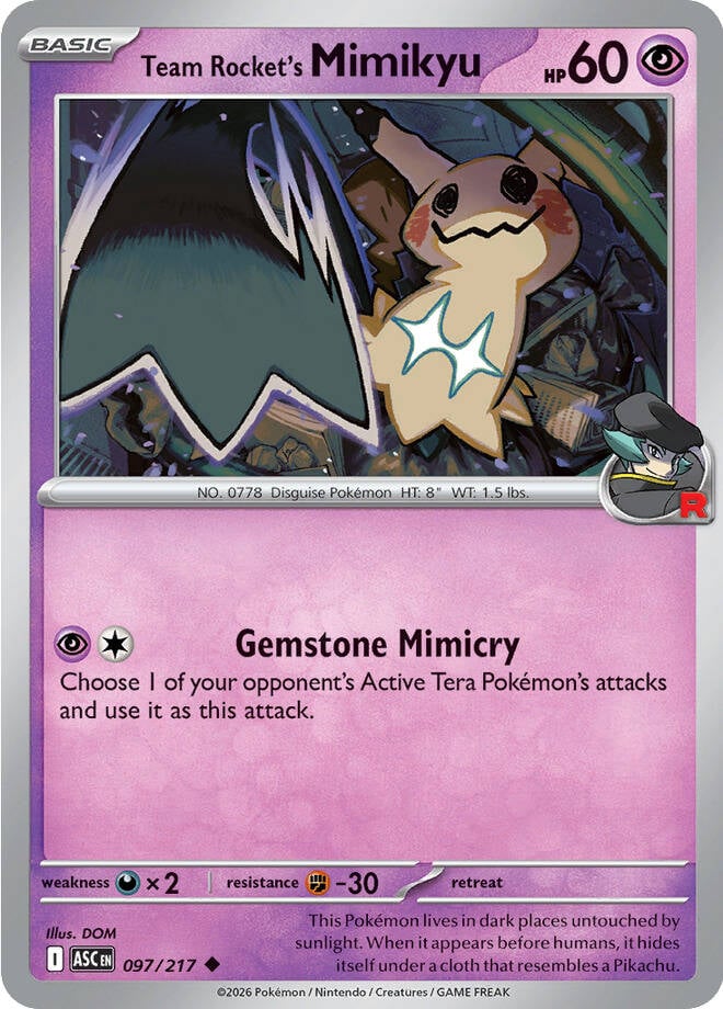 Team Rocket's Mimikyu 097 (ASC)