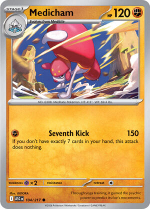 Medicham Reverse Holo -Energy pattern 104 (ASC)