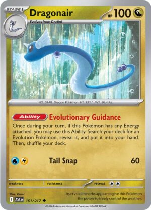 Dragonair Reverse Holo -Energy pattern 151 (ASC)