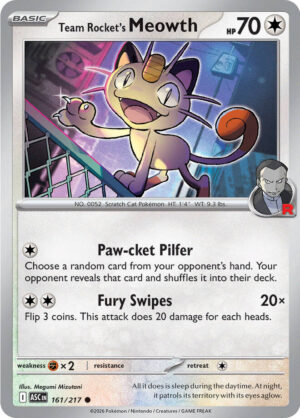 Team Rocket's Meowth 161 (ASC)