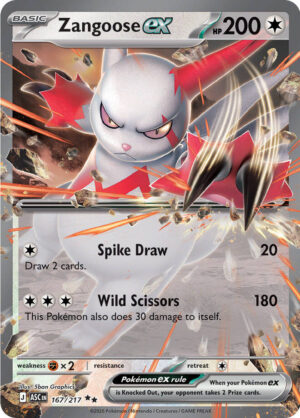 Zangoose EX 167 (ASC)