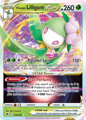 Hisuian Lilligant VSTAR 018 (ASR)