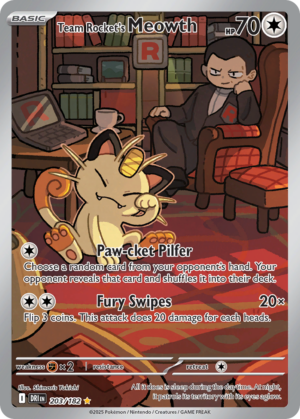 Team Rocket's Meowth 203 (DRI)