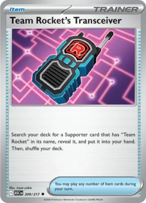 Team Rocket's Transceiver Reverse Holo 209 (ASC)