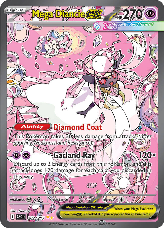 Mega Diancie EX 282 (ASC)